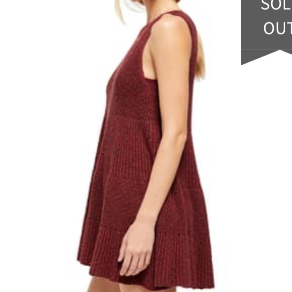 Nwt Free People Waterfall Ruffle Sleeveless Dress